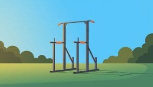 Barra per trazioni mobile per calisthenics